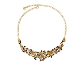 Naszyjniki - Kolia kolorowe kwiatuszki z kryształkami z kolekcji Blossom (C8157AU/K) - miniaturka - grafika 1