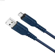 Kable USB - KABEL USB HOCO X59 2,4A MICRO USB 1 M NIEBIESKI - miniaturka - grafika 1