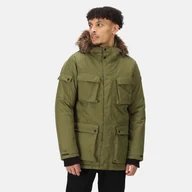 Kurtki męskie - Regatta Męska Kurtka Zimowa Parka Aziel Zielony, Rozmiar: Xxxl - miniaturka - grafika 1