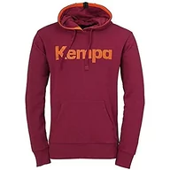 Bluzy męskie - Kempa męska bluza z kapturem, ciemnoczerwona, 164 - miniaturka - grafika 1