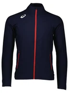 Kurtki i kamizelki sportowe damskie - Asics Kurtka sportowa w kolorze granatowym - miniaturka - grafika 1