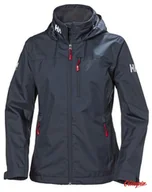 Kurtki damskie - Kurtka żeglarska damska Helly Hansen W Crew Hooded Jacket granatowa - miniaturka - grafika 1