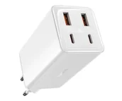 Ładowarki do telefonów - Baseus Ładowarka sieciowa GaN6 Pro 100W (biała) - miniaturka - grafika 1