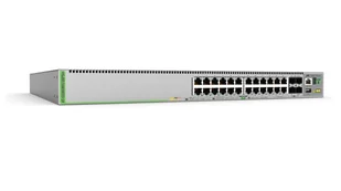 Allied Telesis AT-GS980MX/28PSM-50 łącza sieciowe Zarządzany L3 Gigabit Ethernet (10/100/1000) Obsługa PoE 1U Szary - Pozostałe akcesoria sieciowe - miniaturka - grafika 1