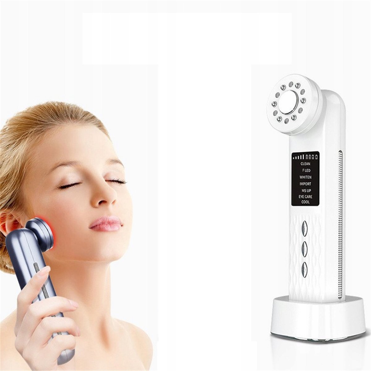 URZĄDZENIE DO PIELĘGNACJI SKÓRY – MASAŻER ULTRADŹWIĘKOWY, TERAPIA ZIMNEM