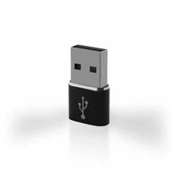 Wtyczki i adaptery - Adapter REVERSE USB/Type C czarny - miniaturka - grafika 1