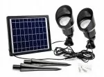 Lampa Solarna CAPRAL 2x12 LED Dwa Sposoby Montażu! - Lampy ogrodowe - miniaturka - grafika 1