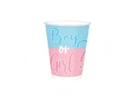 Dekoracje i nakrycia stołu na imprezę - Kubeczki Boy or Girl? na Baby Shower - 250 ml - 8 szt. - miniaturka - grafika 1
