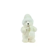 Ozdoby bożonarodzeniowe - Miś pluszowy 30cm biały - miniaturka - grafika 1