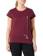 Koszulki i topy damskie - Trango T-shirt damski Tuolumme, ciemny fiolet, XL - miniaturka - grafika 1