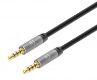Kable komputerowe i do monitorów - Manhattan 355995 kabel audio 2 m 3.5mm Czarny, Srebrny - miniaturka - grafika 1