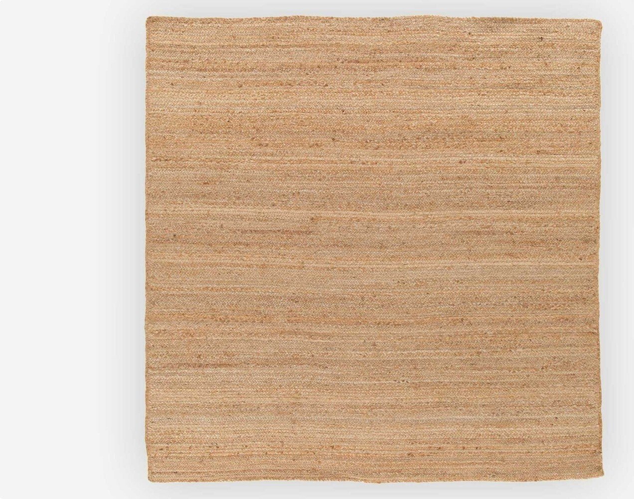 MY-RUG Dywan Nitin, wykonany w 100% z juty 150 x 150 cm, ręcznie tkany, naturalny materiał, styl boho, dwustronny