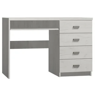 Biurko w dekorze kraft biały P5-T25 - Biurka - miniaturka - grafika 1