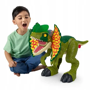 Fisher-Price Imaginext Jurassic World Dilofozaur Światła i dźwięki Wiel - Figurki dla dzieci - miniaturka - grafika 1