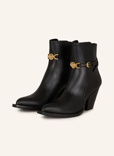 Versace Botki schwarz - Botki damskie - miniaturka - grafika 1