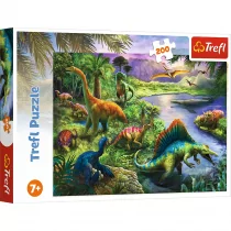 Trefl Drapieżne Dinozaury Puzzle 200 Elementów o Wysokiej Jakości Nadruku dla Dzieci od 7 lat - Puzzle - miniaturka - grafika 1