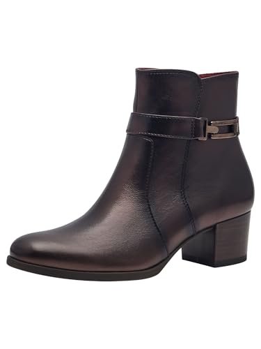 Tamaris Damskie buty 1-25375-43, modne kozaki, Mocca METALLIC, 39 EU, Mocca Metallic, 39 EU