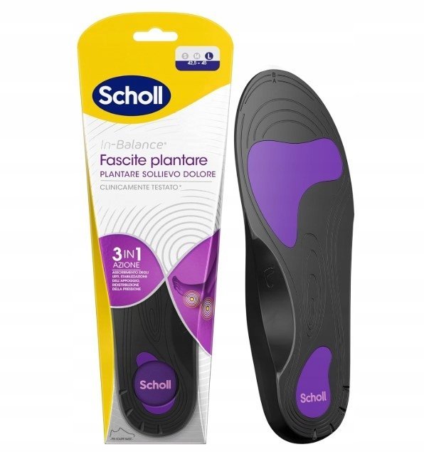Scholl In-Balance Wkładki Przeciwbólowe - Rozmiar L (42,5-45)