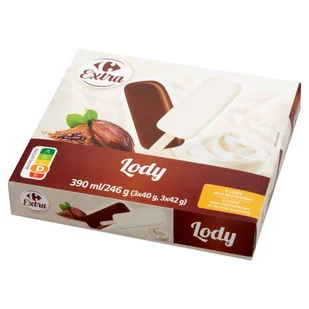 Carrefour Extra Lody 390 ml (6 x 65 ml) - Lody i desery lodowe - miniaturka - grafika 1