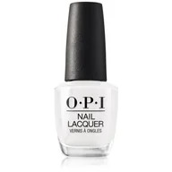 Lakiery hybrydowe - OPI Nail Lacquer, klasyczny lakier do paznokci, Alpine Snow NLL00, biały, 15ml - miniaturka - grafika 1