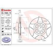 Tarcze hamulcowe - Tarcza hamulcowa BREMBO 09.7880.75 - miniaturka - grafika 1