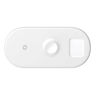 Baseus 3w1 ładowarka bezprzewodowa Qi do telefonu, Apple Watch i słuchawek AirPods 18W biały (WX3IN1-02) - Ładowarki do telefonów - miniaturka - grafika 4
