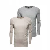 Koszulki męskie - Zestaw longsleeve męski z długim rękawem 100% bawełna 2-pak mix V3 Z43 XXL - miniaturka - grafika 1