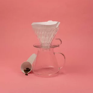 Hario - V60 Glass Brewing Kit - Zestaw szklany dripper + serwer + filtry - Zaparzacze i kawiarki - miniaturka - grafika 1