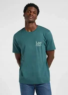 Koszulki męskie - LEE SUBTLE LOGO TEE EVERGREEN 112365457 XXL - miniaturka - grafika 1