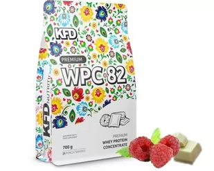 Białko KFD Premium WPC 82 700g Biała Czekolada-Malina - Odżywki białkowe - miniaturka - grafika 1
