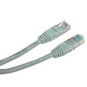Kable miedziane - No name UTP patchcord UTP patchcord Cat.5e RJ45 M-0.25m nieekranowany szary economy KB025ANS01 - miniaturka - grafika 1