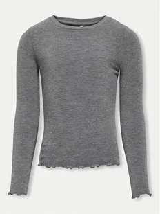 Kids ONLY Bluzka 15331400 Szary Slim Fit - Bluzki damskie - miniaturka - grafika 1