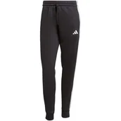 Spodnie damskie - Spodnie adidas Essentials 3-Stripes Fleece Slim W JX2543 - miniaturka - grafika 1