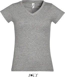 SOLs 11388 Koszulka damska V-Neck Moon - Kolor: fuksja - Rozmiar: XL - Koszulki i topy damskie - miniaturka - grafika 1