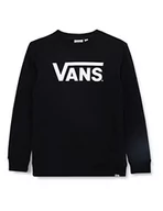 Bluzy dla dziewczynek - Vans Bluza dziecięca Classic Crew uniseks, czarny, 8-10 Lat - miniaturka - grafika 1