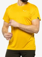 Koszulki męskie - Koszulka męska Salewa Puez Melange Dry S/S Tee - gold melange - miniaturka - grafika 1