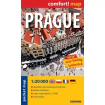 ExpressMap praca zbiorowa comfort! map Praga. Mapa kieszonkowa. Kieszonkowy, laminowany plan miasta 1:20 000