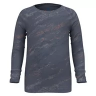 Odzież sportowa dziecięca - Odlo Active Warm Eco Kids Glacier Print (Small) Undershirt, Szary, 80 cm Dziecko mieszane, Szary, 80 - miniaturka - grafika 1