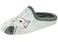 Kapcie damskie - Manitu Damskie kapcie 320167-91, jasnoszare, rozmiar 38, jasnoszary, 38 EU - miniaturka - grafika 1