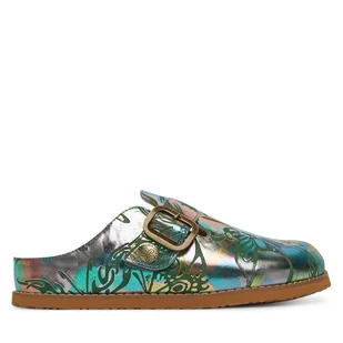 Klapki Laura Vita Brownieo 12 Srebrny - Klapki i japonki damskie - miniaturka - grafika 1