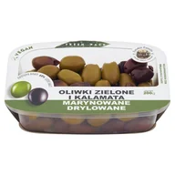Pasztet i przetwory mięsne - Oliwki zielone i kalamata marynowane - drylowane / Fresh Pack 200g Lyrakis Family - miniaturka - grafika 1