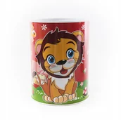 Skarbonki - Dziecięca skarbonka puszka zwierzaki różne kolory - miniaturka - grafika 1