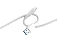 Kable USB - Kabel ISY ICS-5001-WT-AC USB-A do USB-C Biały - miniaturka - grafika 1