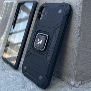 Wozinsky Ring Armor etui iPhone 14 Pro pancerny pokrowiec uchwyt magnetyczny ring srebrne - Etui i futerały do telefonów - miniaturka - grafika 9