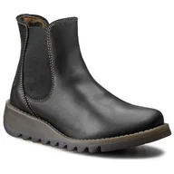 Botki damskie - Sztyblety Fly London Salvfly P143195000 Czarny - miniaturka - grafika 1