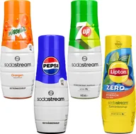 Syropy i koncentraty owocowe - 4x Syrop do SodaStream 440ml - Pepsi, Mirinda, 7up, Lipton Ice Tea Brzoskwinia Zero - miniaturka - grafika 1