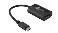 Adaptery i przejściówki - Goobay Adapter USB-C (TM); USB-C adapter (TM), czarna, 0.2 m  gniazdo USB typu C (TM) wtyczka > DisplayPort 38530 - miniaturka - grafika 1