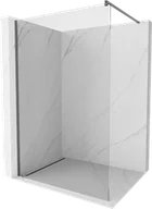 Ścianki i drzwi prysznicowe - Mexen Kioto ścianka prysznicowa Walk-in 145 x 200 cm, transparent 8 mm, gun metal - 800-145-101-95-00 - miniaturka - grafika 1