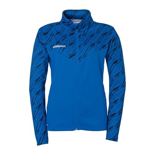 uhlsport Piłka nożna Progressive 28 Poly damska kurtka treningowa kurtka sportowa bluza bez kaptura ze stójką i kieszeniami na zamek błyskawiczny – taliowany krój damski