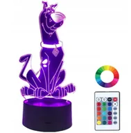 Lampy stojące - Lampka Nocna z Imieniem Grawer 3D LED Scooby-Doo - miniaturka - grafika 1